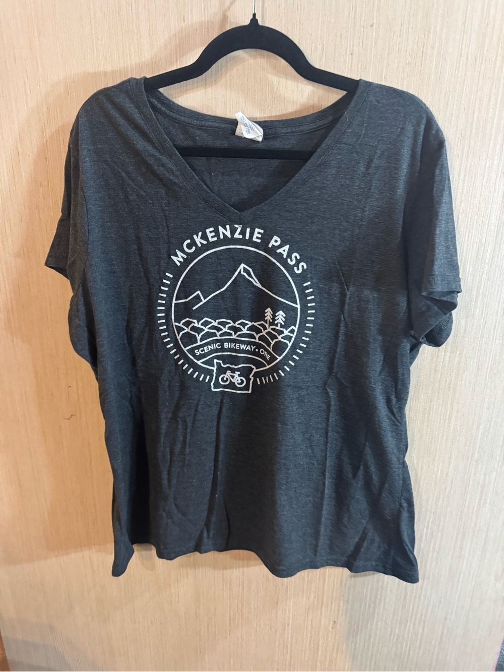 Women’s Port and Company McKenzie Pass Graphic V-Neck Tee - Charcoal
